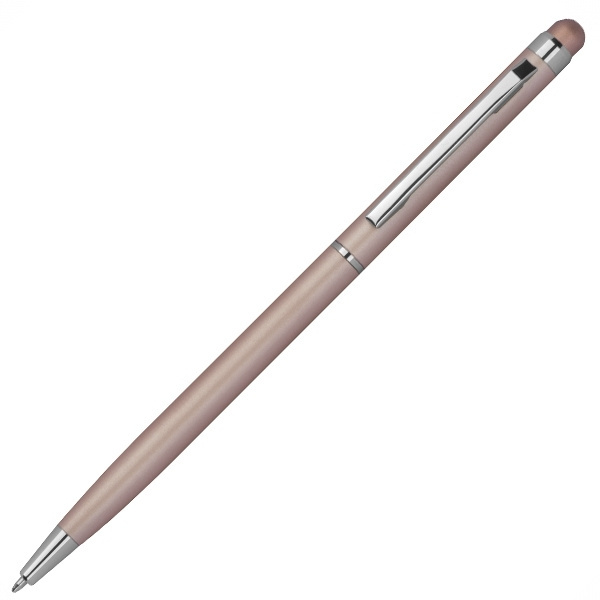 Logo trade promotional giveaways picture of: Ball pen with touch function CATANIA