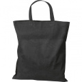 Cotton bag with short handles BREGENZ, black