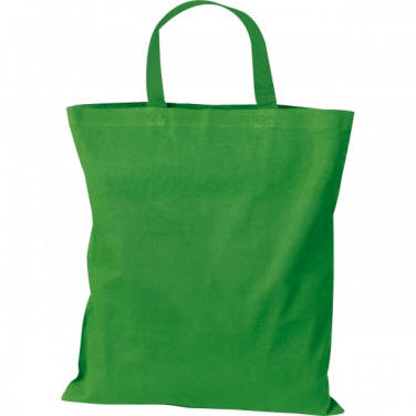 Logo trade advertising product photo of: Cotton bag with short handles BREGENZ