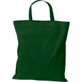 Cotton bag with short handles BREGENZ, dark green