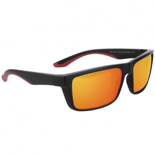 Logo trade promotional merchandise picture of: Sunglasses IRAVADI Schwarzwolf