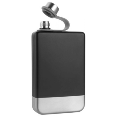 Logo trade promotional giveaway photo of: Hip flask set TAHAT Schwarzwolf