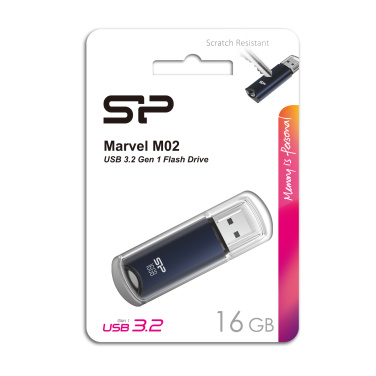 Logo trade promotional merchandise image of: Pendrive Silicon Power Marvel - M02 3.2 16GB