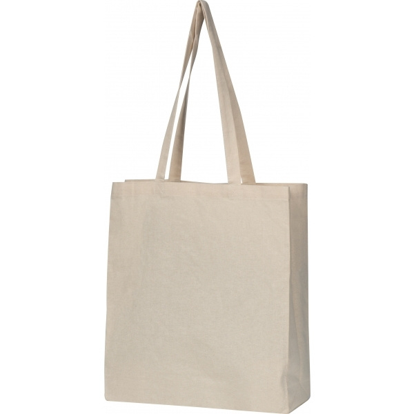 Logotrade promotional gift image of: Organic cotton bag with bottom fold INNSBRUCK