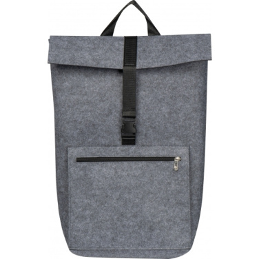 Logo trade business gift photo of: RPET Felt Backpack BIRMINGHAM