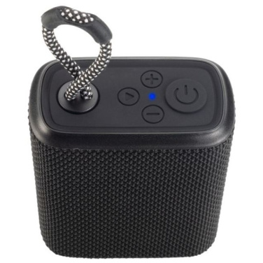 Logo trade promotional giveaway photo of: Waterproof bluetooth speaker HARDEOL Schwarzwolf