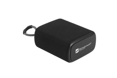 Logotrade promotional product picture of: Waterproof bluetooth speaker HARDEOL Schwarzwolf