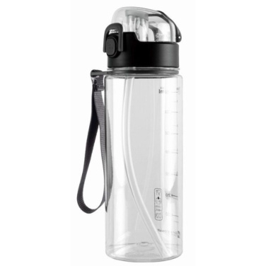 Logo trade promotional merchandise image of: Drinking bottle SEYHAN 900 ml Schwarzwolf