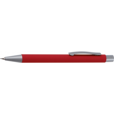 Logo trade business gift photo of: Mechanical pencil soft touch ANCONA