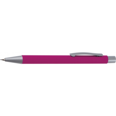 Logo trade promotional gifts picture of: Mechanical pencil soft touch ANCONA