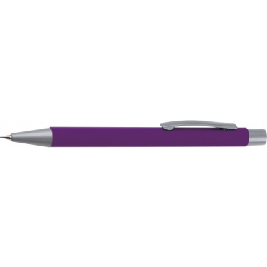 Logo trade advertising product photo of: Mechanical pencil soft touch ANCONA