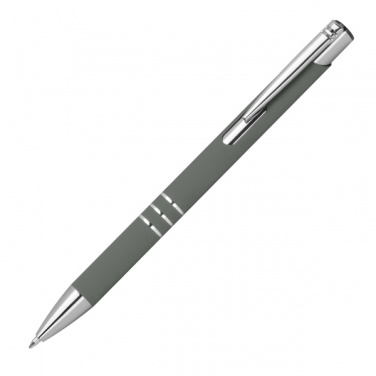 Logo trade promotional merchandise photo of: Semi gel pen soft touch DUNMORE