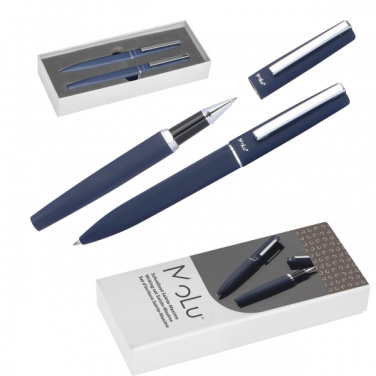 Logo trade promotional products image of: Writing set soft touch SAINTE MAXIME MoLu