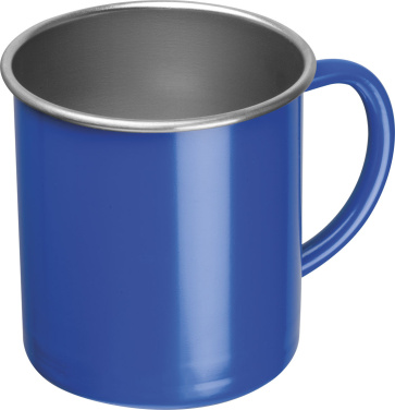 Logo trade promotional gifts image of: Steel cup Trezzo