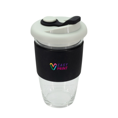 Logo trade promotional gift photo of: Glass coffee cup 424 ml