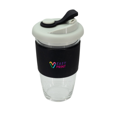 Logo trade promotional item photo of: Glass coffee cup 424 ml