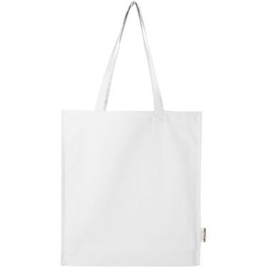 Logotrade corporate gift image of: Florida 270 g/m² GRS recycled gusset tote bag 14L