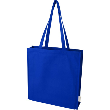 Logo trade promotional item photo of: Florida 270 g/m² GRS recycled gusset tote bag 14L