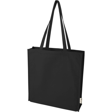 Logo trade promotional product photo of: Florida 270 g/m² GRS recycled gusset tote bag 14L