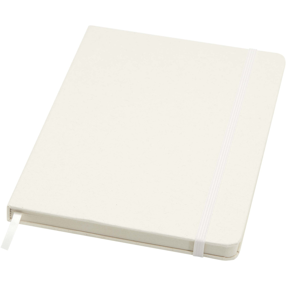 Logotrade promotional product picture of: Bass A5 recycled hard cover notebook with lined pages