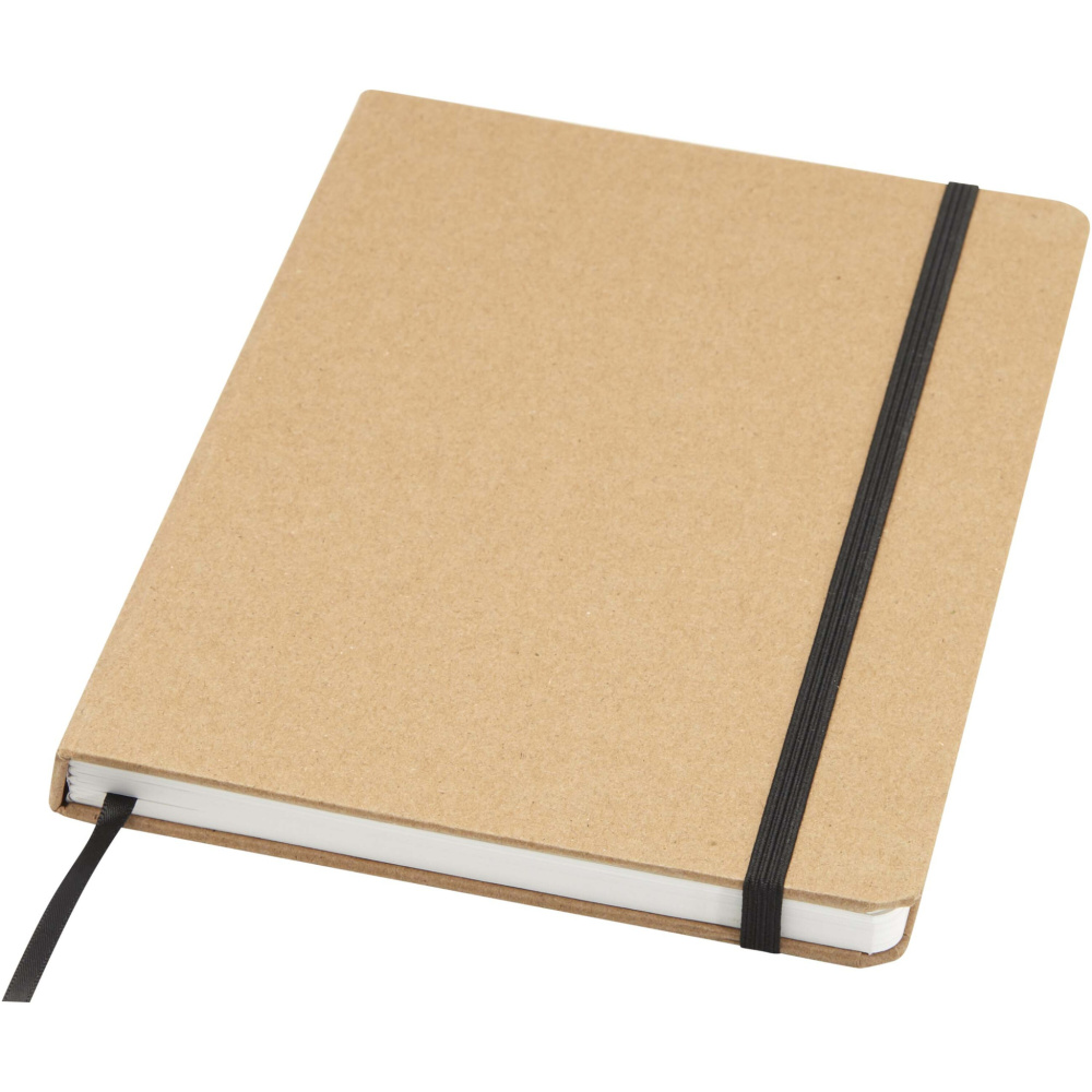 Logo trade corporate gift photo of: Holm A5 stone paper hard cover notebook with lined pages