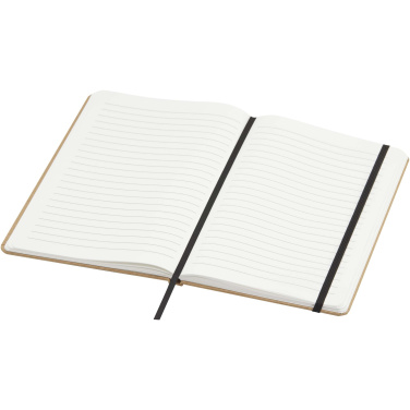 Logo trade advertising product photo of: Holm A5 stone paper hard cover notebook with lined pages