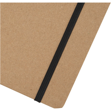 Logo trade promotional products picture of: Holm A5 stone paper hard cover notebook with lined pages