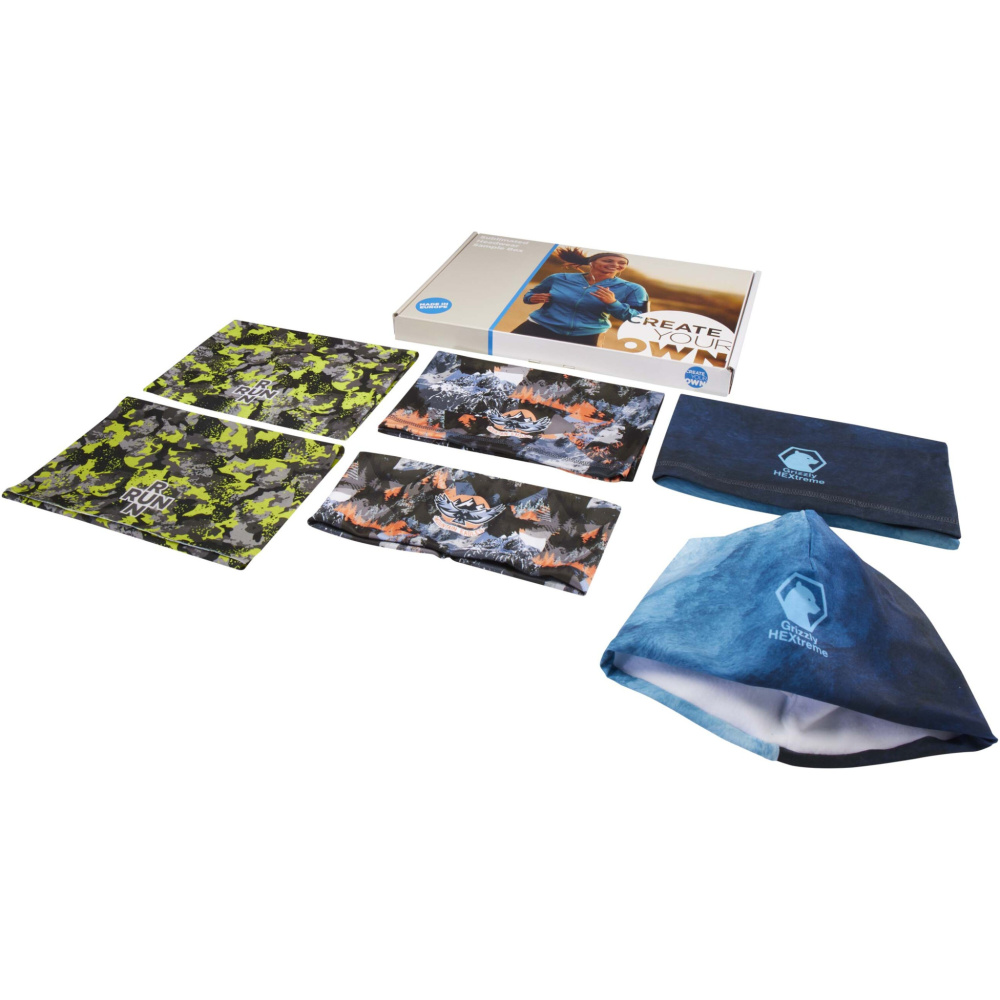 Logo trade promotional item photo of: Sublimation headwear sample box