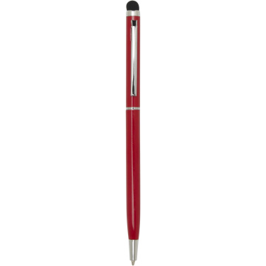 Logo trade promotional products image of: Ore aluminium ballpoint pen with stylus