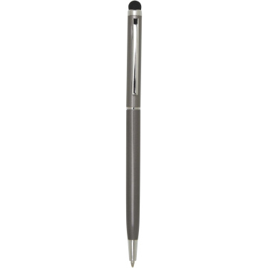 Logo trade promotional giveaways image of: Ore aluminium ballpoint pen with stylus