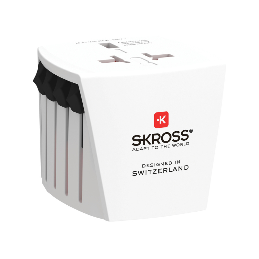 Logo trade promotional products picture of: SKROSS World Travel Adapter MUV Micro