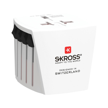 Logo trade business gifts image of: SKROSS World Travel Adapter MUV Micro