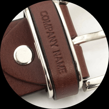 Logo trade advertising products image of: Leather belt 502035000