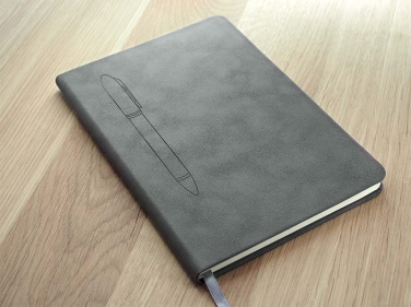 Logo trade business gifts image of: Magnetic notebook with a pen 124715100