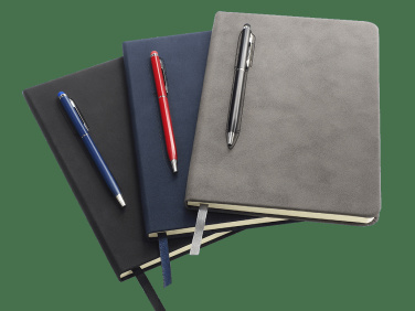 Logo trade advertising products image of: Magnetic notebook with a pen 124715100