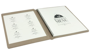 Logo trade promotional giveaways image of: Menu cover 1078119