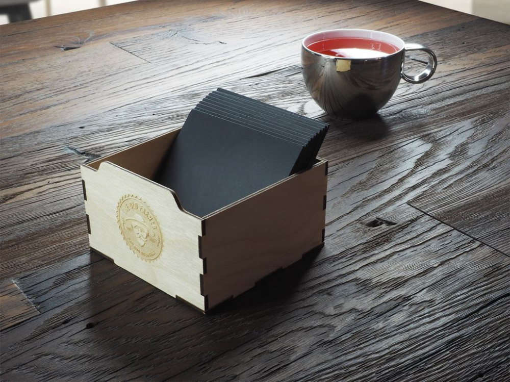 Logo trade promotional items picture of: Coaster box 1206121