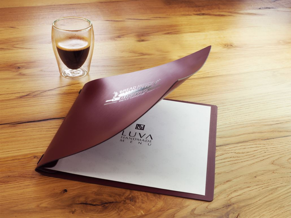 Logo trade promotional giveaways image of: Menu cover Ambiente 1180094