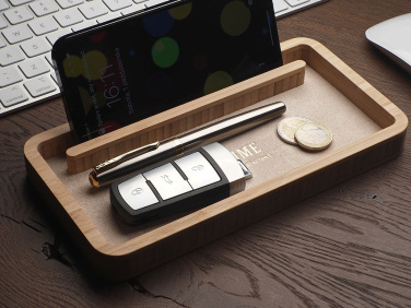 Logo trade promotional gift photo of: Wooden desk organiser 1850292