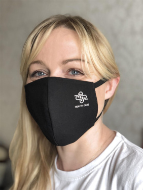 Logo trade promotional items image of: VENUS PRO cotton face mask with a pocket an HEPA filter 1378165