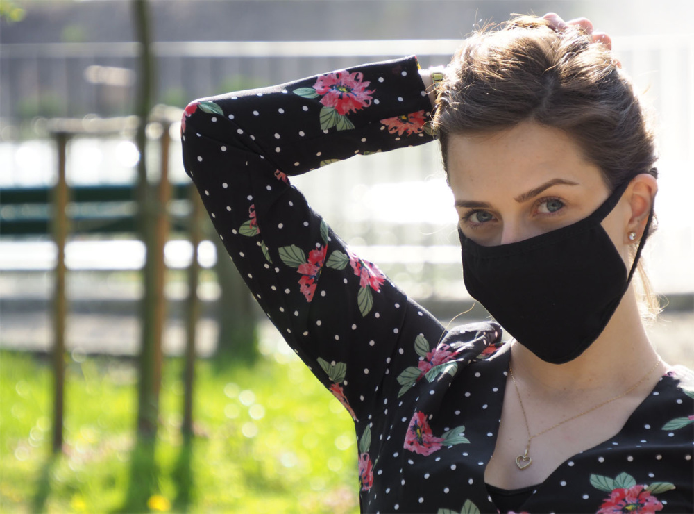 Logotrade corporate gifts photo of: MARS PRO cotton mask (size M) with pocket and HEPA filter 1380165