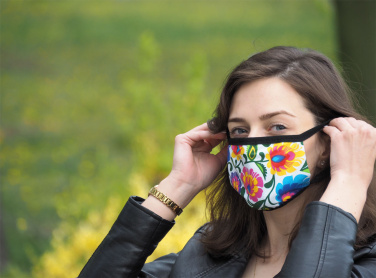 Logotrade promotional giveaway picture of: MARS PRO cotton mask (size M) with pocket and HEPA filter 1380165