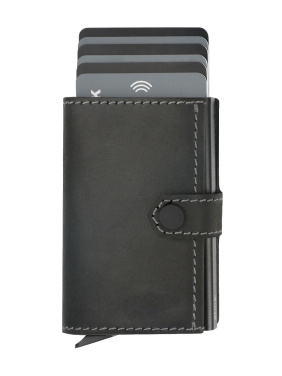 Logotrade promotional gift image of: RFID wallet - Hunter Leather 2109284