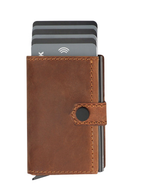 Logo trade promotional gift photo of: RFID wallet - Hunter Leather 2109284