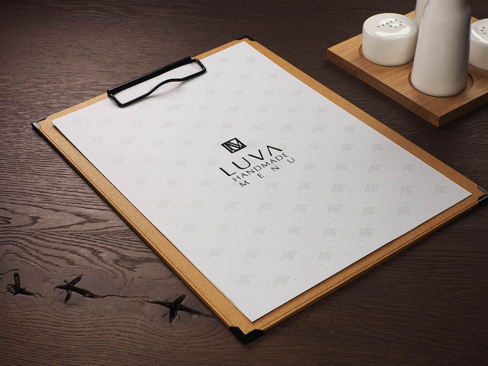 Logo trade corporate gifts picture of: Clipboard menu 1028280