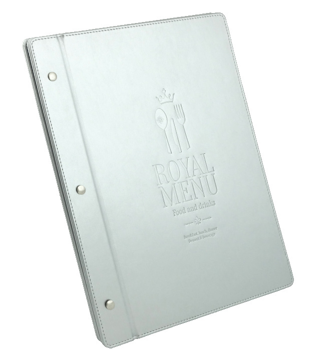 Logo trade corporate gifts image of: Menu cover 1087119