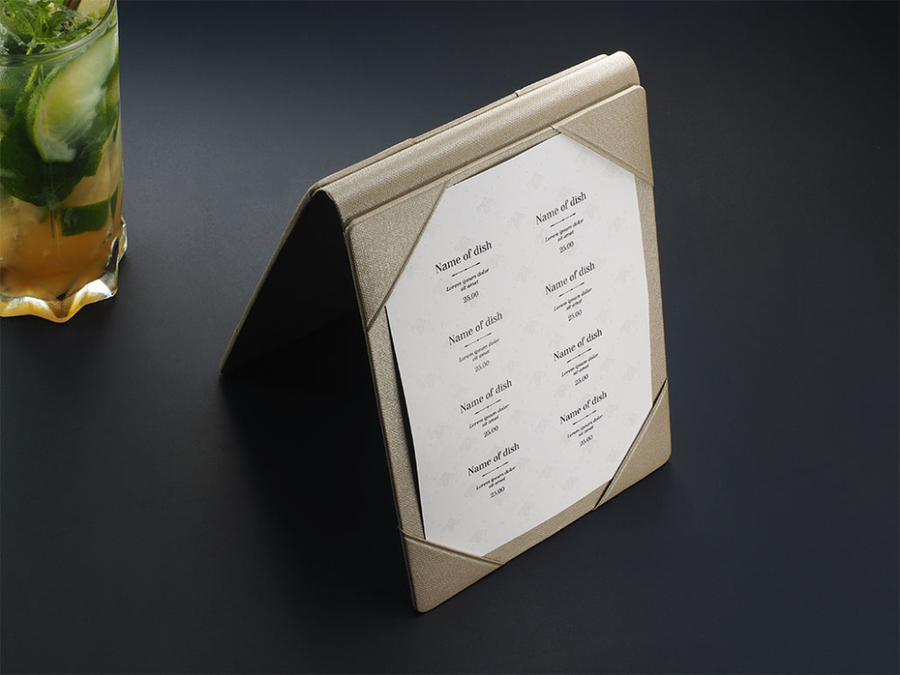 Logo trade promotional merchandise image of: Promo menu 1604280