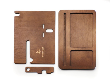 Logo trade promotional items image of: Wooden organiser 2016121