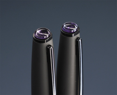 Logo trade promotional merchandise picture of: Amethyst Pen set  1288036