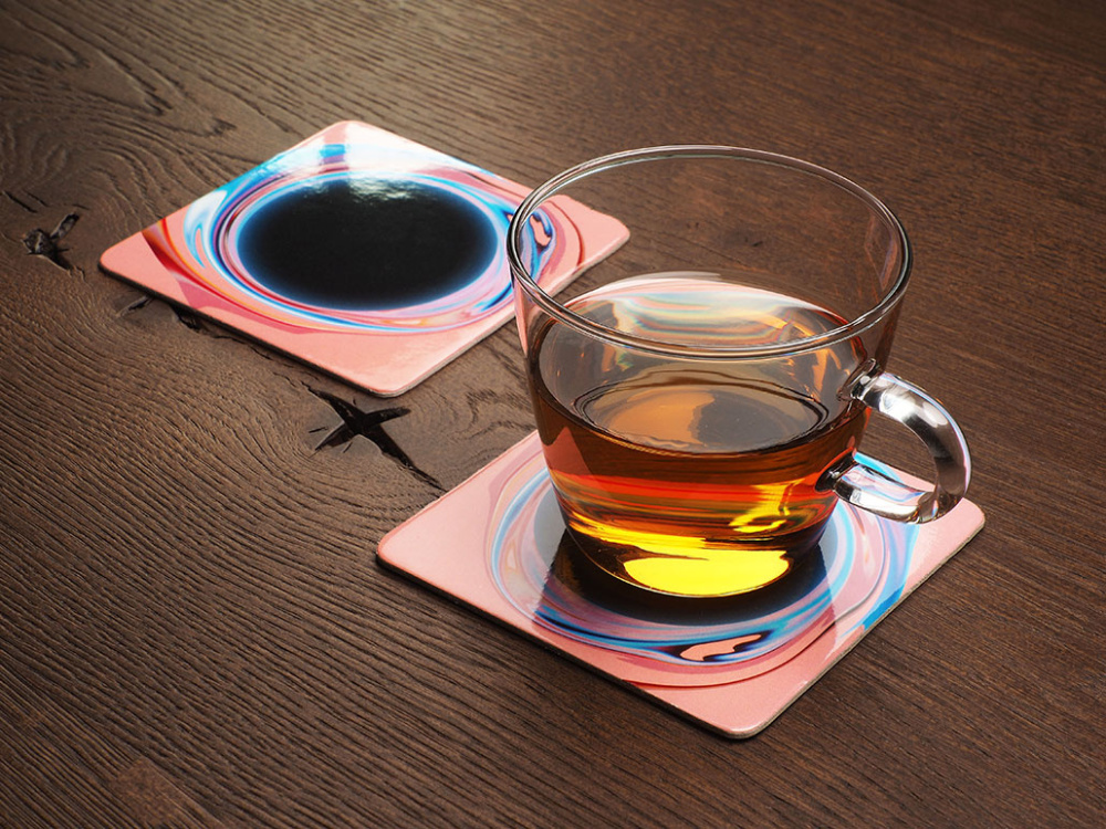 Logo trade promotional giveaways picture of: Printed paper coaster 1839117